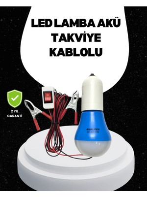 Brf Store Su Store Araç Akü Bağlantılı 12V LED Ampul Pratik Işık Çözümü