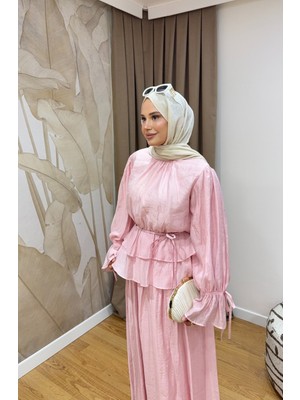 Salisburys Molly Nelly Kol ve Eteği Kat Kat Astarlı Etek Takım