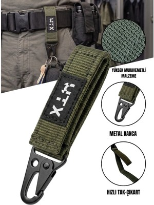 Utx Çok Amaçlı Klipsli Edc Anahtarlık-Günlük Kullanım & Çanta Askı Uyumlu