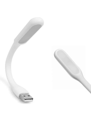 Brf Store Su Store USB LED Lamba 15CM Beyaz Renk Işık Portatif Taşınabilir Gece Lambası Masa Aydınlatma Kamp B