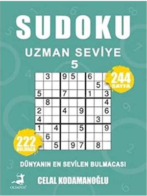 Brf Store Su Store Sudoku Uzman Seviye 5: Dünyanın En Sevilen Bulmacası - 222 Bulmaca