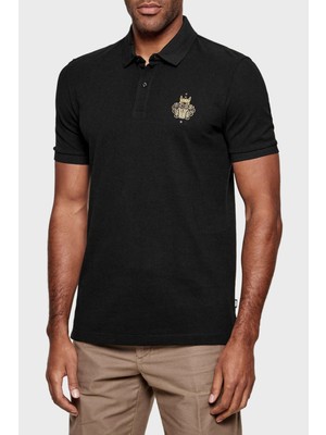 Boss Logolu % 100 Pamuk Regular Fit Düğmeli Polo Erkek Polo 50556415 001
