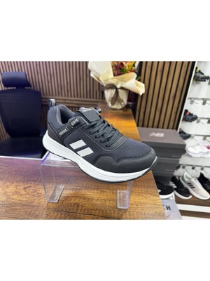 Homiro Unisex Poli Taban Spor Sneaker Ayakkabı-Siyah