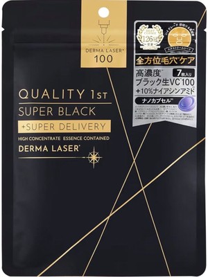 Quality Qualıty 1st Derma Laser Super Black VC100 – Yoğun Gözenek Bakımı ve Aydınlatıcı Japon Yüz Maskesi 7’li