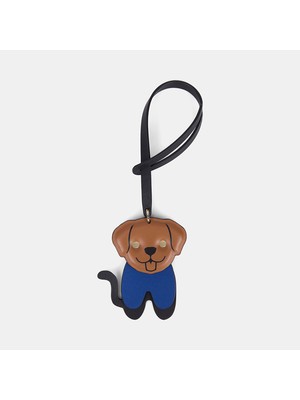 Desa Taba Köpek Figürlü Deri Charm