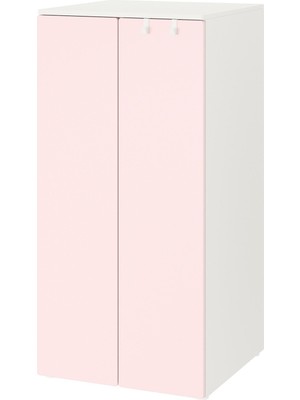 IKEA Modern Beyaz Bebek/çocuk Gardırop 60X57X123 cm - Iskandinav Tarzı Sağlam Ahşap Çocuk Odası Dolabı - Modüler Depolamalı Yapı