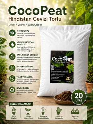 Plant Home Power Mix Salon Bitkisi Toprağı / Cocopeat Içerikli Bitki Toprağı 20 Litre