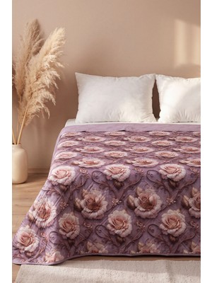 Bahar Renkleri 5d Çok Amaçlı Çift Kişilik Baskılı Pike & Yatak Örtüsü 200X220 cm