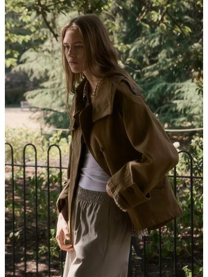 Mango Denim Huni Yaka Parka