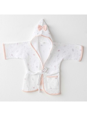 Andywawa Kız Bebek Müslin Bornoz - Andywawa  - Ecru - 24-36 Ay - AC25519-ECRU-24-36 Ay