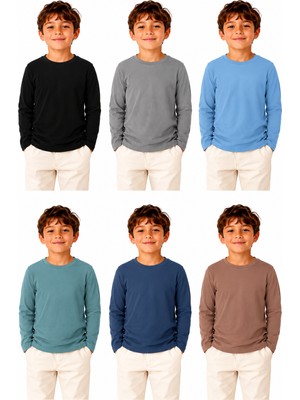 Monox Erkek Çocuk Uzun Kollu Sweat Body 6lı Set