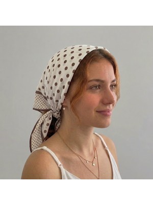 Gistoria 58X58 cm Şifon Desenli Bandana