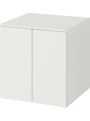 IKEA Modern Beyaz Bebek/çocuk Gardırop 60X55X63 cm - Iskandinav Tarzı Sağlam Ahşap Çocuk Odası Dolabı - Modüler Depolamalı Yapı
