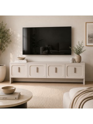 Altay 180 cm Tv Ünitesi Membran Kapaklı Modern Televizyon Sehpası