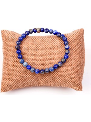Taş Sandığı Lapis Lazuli Taşı Bileklik - 6 mm