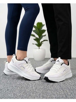 Homiro Unisex Fuspetli Spor Ayakkabı - Siyah Kırmızı