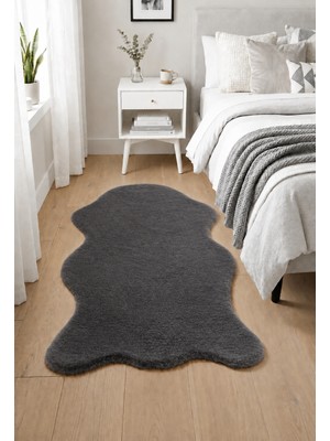 Tavşan Tüyü, Post Halı, Peluş Post, Yıkanabilir ve Kaymaz Tabanlı, Ultra Yumuşak, Lazer Kesim