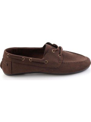 Bambi Kahve  Kadın Loafer Ayakkabı K01688012172