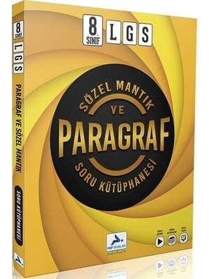 Akm Kitap 8. Sınıf Lgs Sözel Mantık ve Paragraf Soru Kütüphanesi Paraf Yayınları