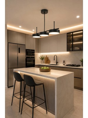 Çello LED 3'lü Modern Tasarım Enerji Tasarruflu 3 Renk Işıklı LED Avize Mutfak Salon Çocuk Odası Giyinme Odası