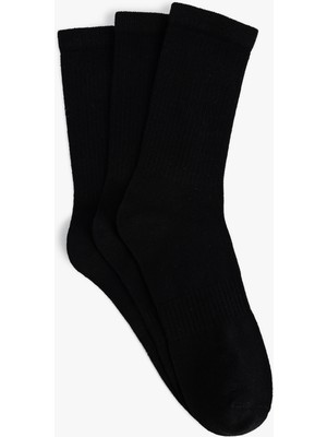 Koton Pamuklu 3'lü Soket Tenis Çorabı Seti