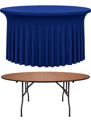 Cosy Tr Streç Flow Yuvarlak Banket Masa Örtüsü - 220 gr Streç