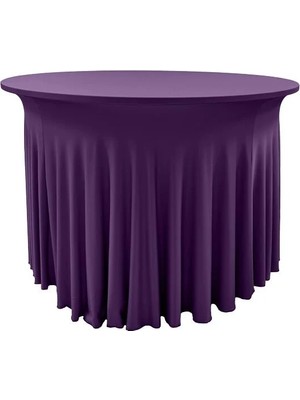 Cosy Tr Streç Flow Yuvarlak Banket Masa Örtüsü - 220 gr Streç