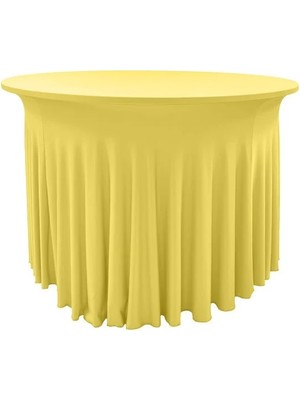 Cosy Tr Streç Flow Yuvarlak Banket Masa Örtüsü - 220 gr Streç