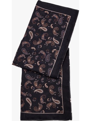 Koton Şal Desenli Kare Saten Fular Bandana