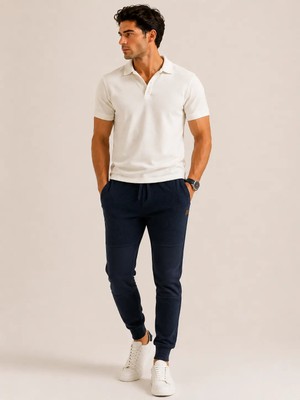 Prolet Erkek %100 Pamuk Waffle Panelli Jogger Eşofman Altı