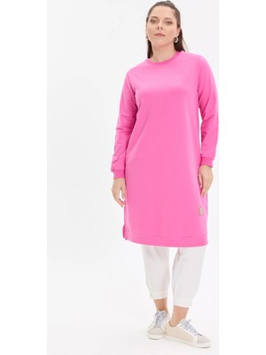 Kado Moda Basic Rahat Kalıp Uzun Kadın Tunik