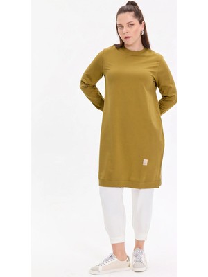 Kado Moda Basic Rahat Kalıp Uzun Kadın Tunik