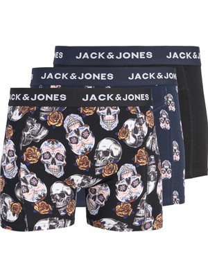 Jack & Jones Erkek Jacraul 3'lü Boxer 12301210 Siyah