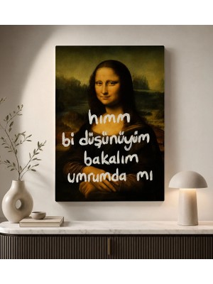 Bk Gift Vintage Klasik Sanat Esprili Sözlü Dekoratif Kanvas Tablo - 7