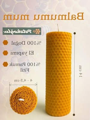 Die Grup Doğal Balmumu Mum Seti - 4'lü Hediye Kutusu