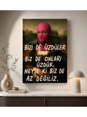 Bk Gift Vintage Klasik Sanat Esprili Sözlü Dekoratif Kanvas Tablo - 35