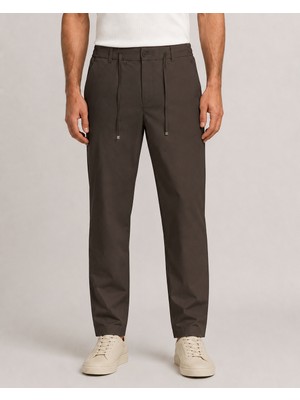 Danger Erkek Beli Lastikli Comfort Fit Pantolon Kahverengi 0170DDNGR
