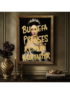Bk Gift Vintage Klasik Sanat Esprili Sözlü Masif Ahşap Çerçeveli Dekoratif Tablo - 2