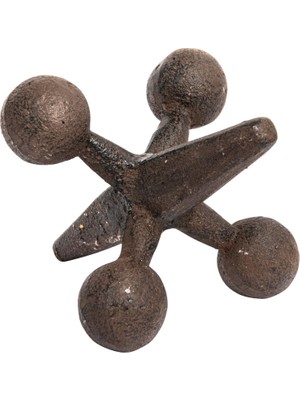 Die Grup Creative Co-Op Retro Dekoratif Cast Iron Jack, Rust