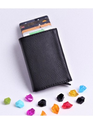 Özka Leather Otomatik Mekanizmalı Deri Cüzdan