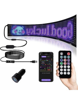 Die Grup Programlanabilir LED Işaretler, Bluetooth Kontrol, 60 cm