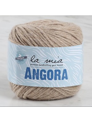 Die Grup La Mia Angora 50GR Açık Kahve El Örgü Ipi - L098-33806