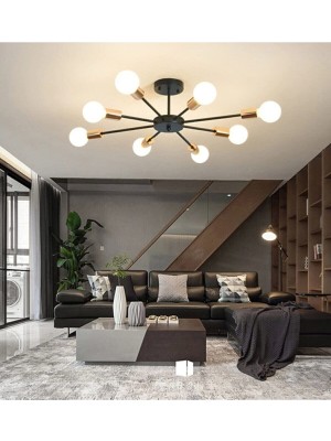 Die Grup Fer Avize Yıldız Model Modern Spor Model Tavan Plofonyer Salon - Mutfak - Yatak Odası 8 Li Avize (Ampulsüz)