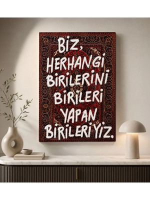 Bk Gift Vintage Klasik Sanat Esprili Sözlü Dekoratif Kanvas Tablo - 29