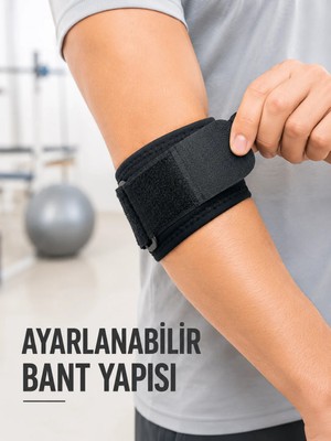 Mossem Golfçü Dirseği Bandajı Spor ve Günlük Kullanım Için Dirsek Bandı