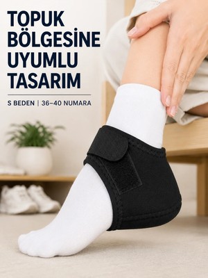 Mossem S Beden Topuk Çorabı 36-40 Numara Ayarlanabilir Cırtlı Topuk Destekleyici