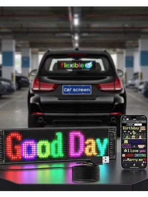 Uslucan Alışveriş Akıllı LED Ekran Paneli Uygulama Kontrollü Yazı ve Animasyon Gösterimi