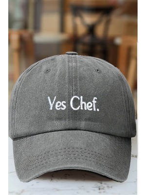 BarsDepo Yes Chef Nakışlı Eskitme Kep Şapka