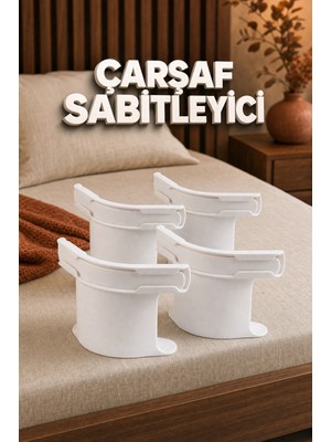 Marsilyan 4'lü Çarşaf Sabitleme Aparatı Nevresim Tutucu Yatak Kenarı Pratik Set