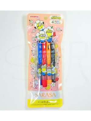 Zebra Sarasa Limited Edition Minions 0.5 mm 4 Farklı Renk